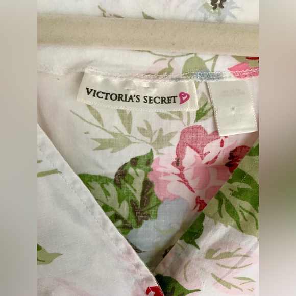 Vintage‎ Victoria’s Secret 3 Piece Pajama Set Robe Floral Y2K 90s Size XL - Picture 3 of 11